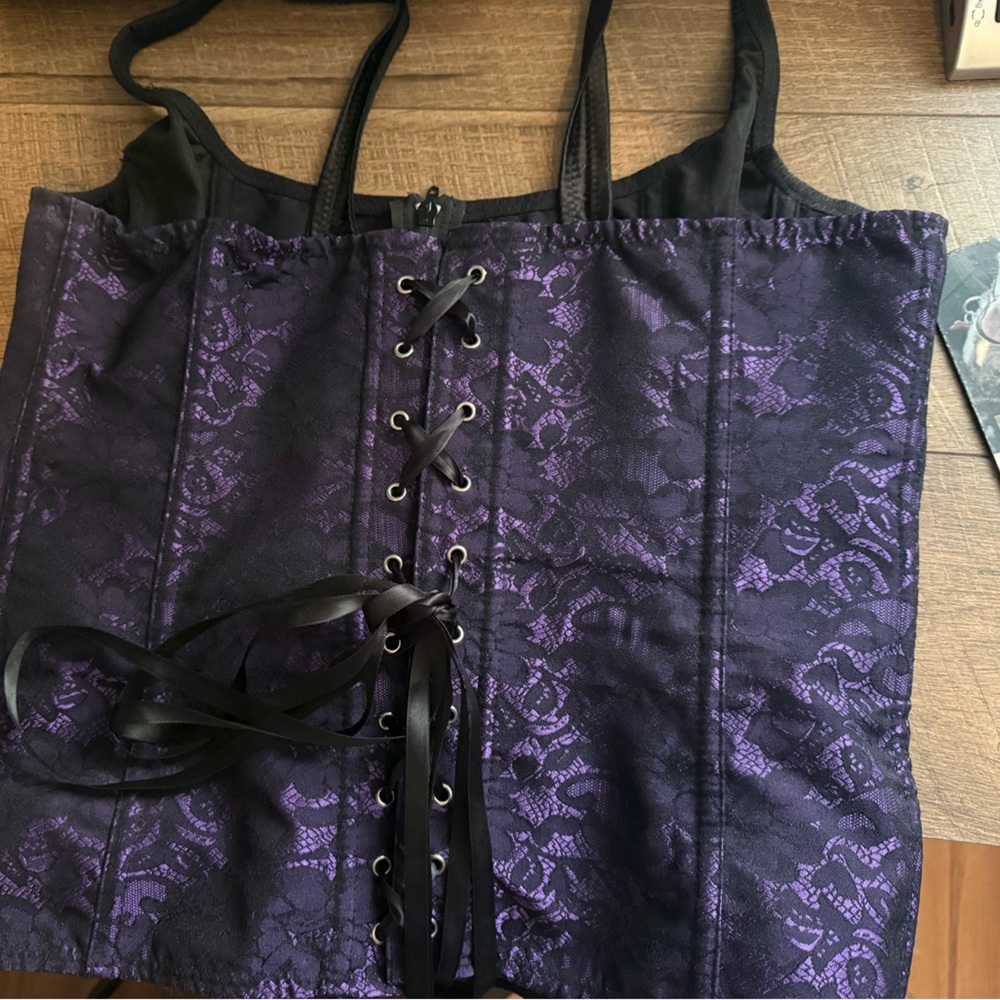 Purple corset